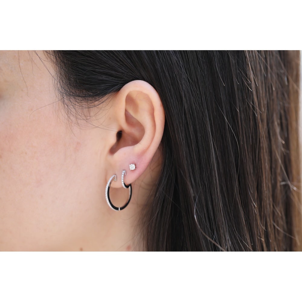 עגילי סטאד 0.24 קראט - תמונה 3