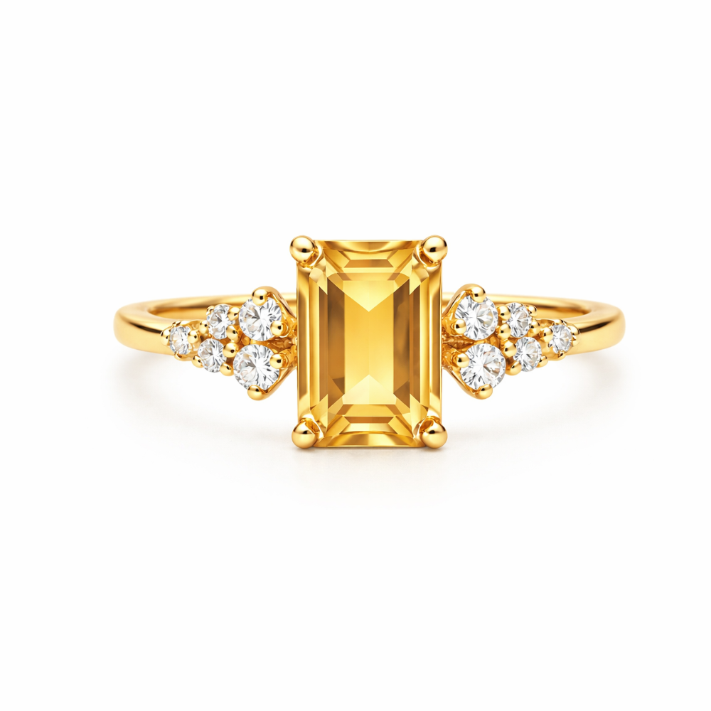 טבעת סולן סיטרין - כפריס תכשיטים