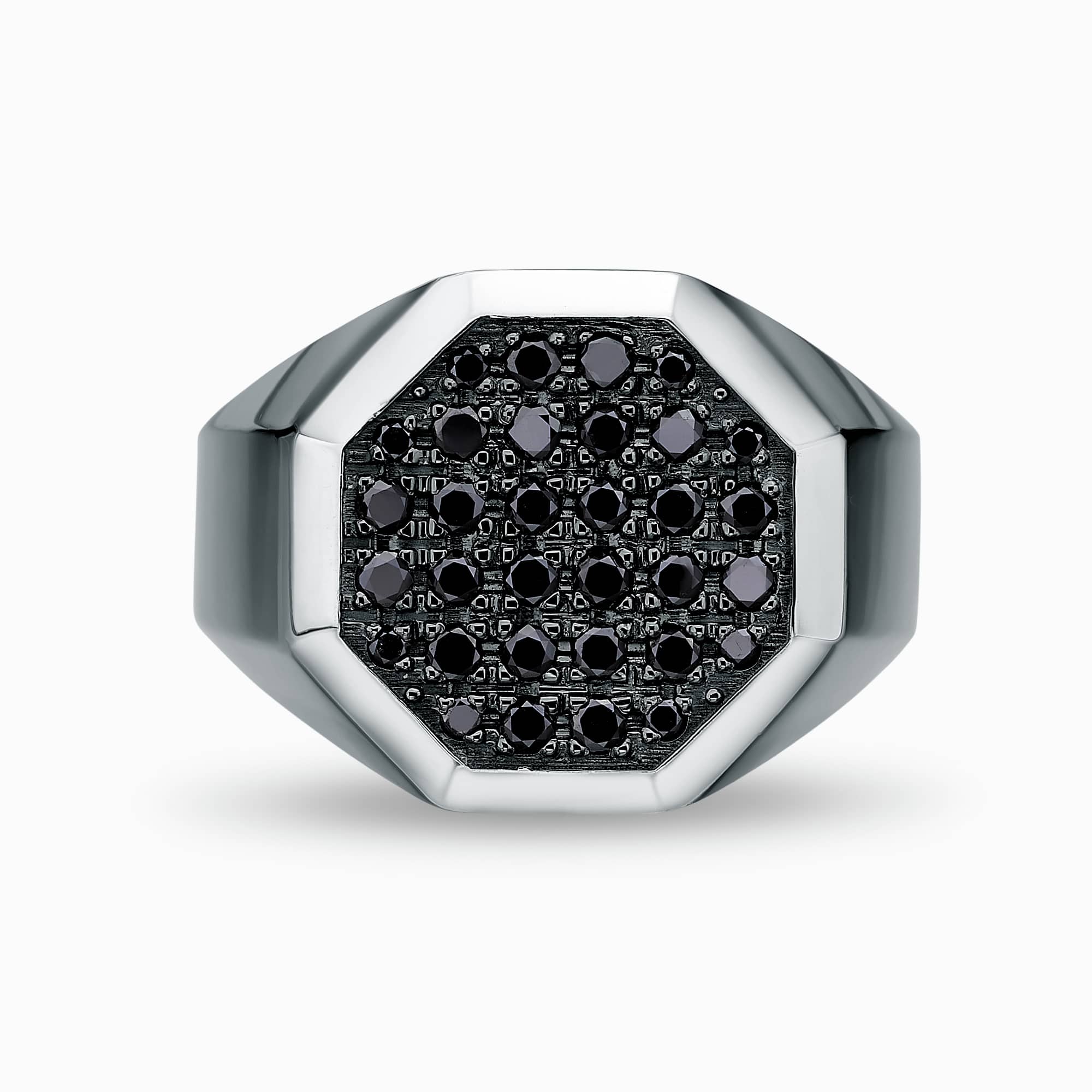 טבעת אלף יהלום שחור - כפריס תכשיטים