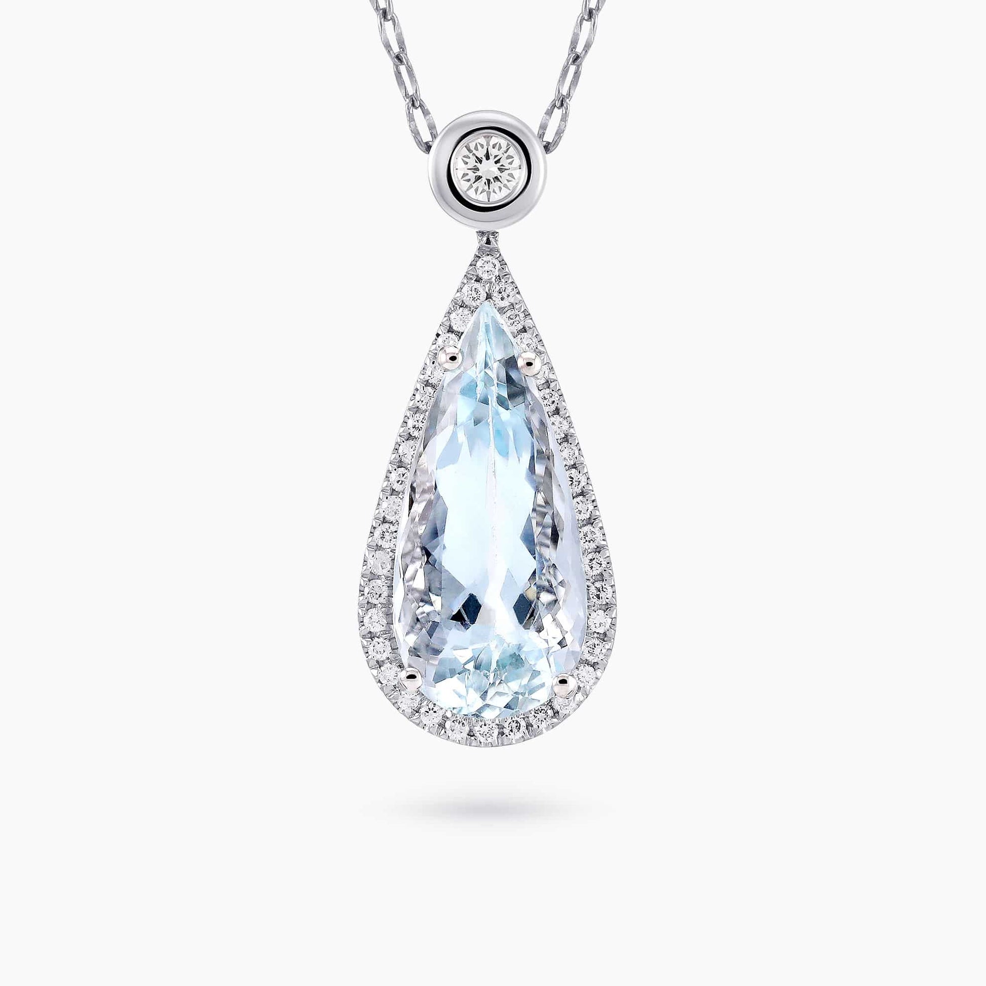 שרשרת יוליוס טיפה אקווה מרין - כפריס תכשיטים