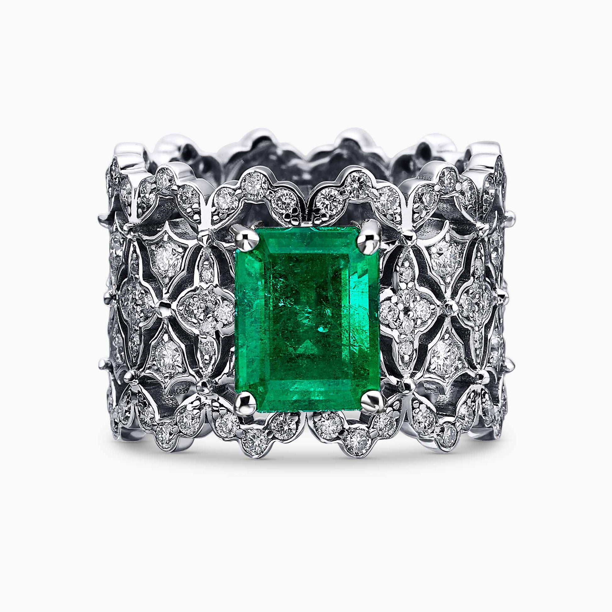 טבעת ג'ורדלין אמרלד - כפריס תכשיטים