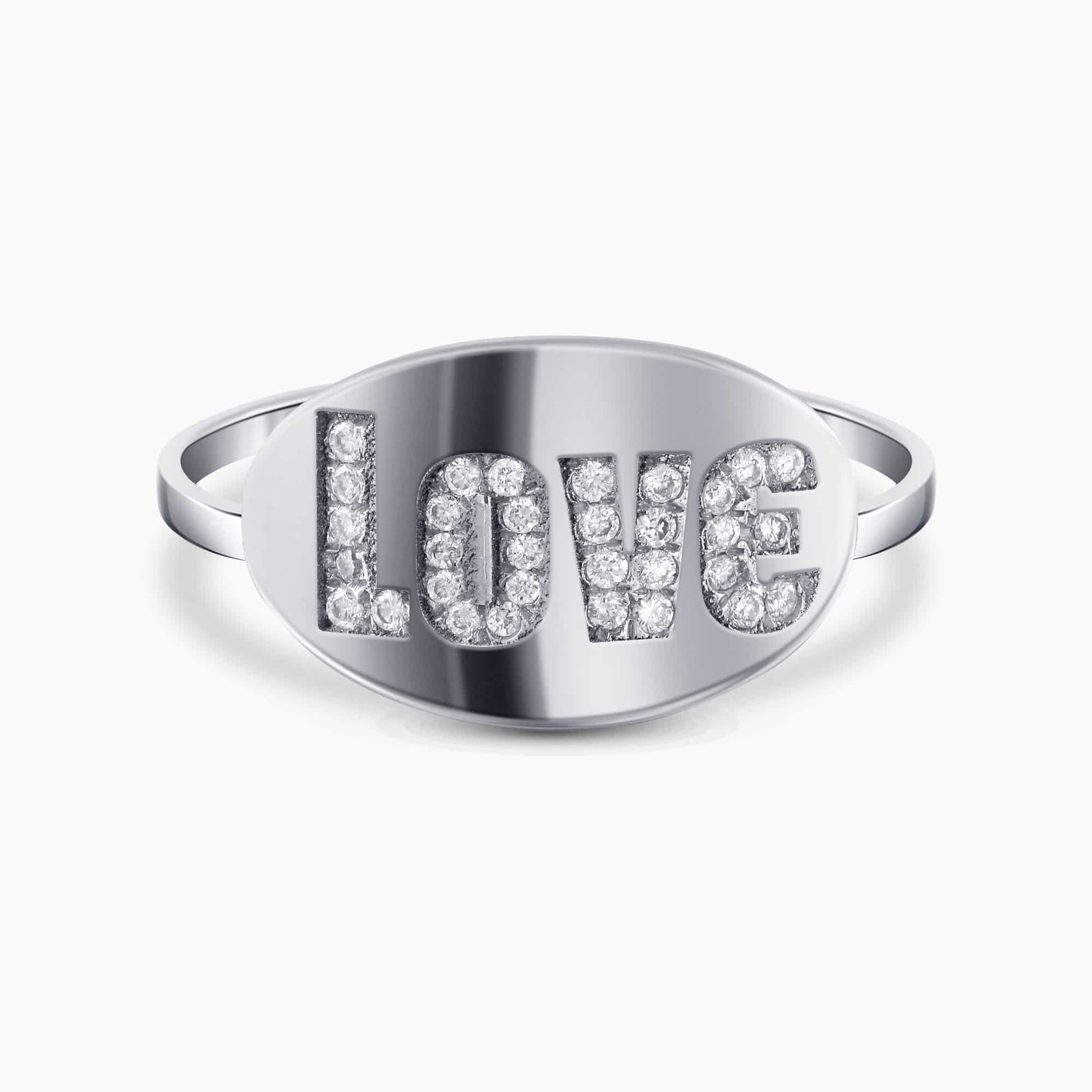 טבעת יערה LOVE - כפריס תכשיטים
