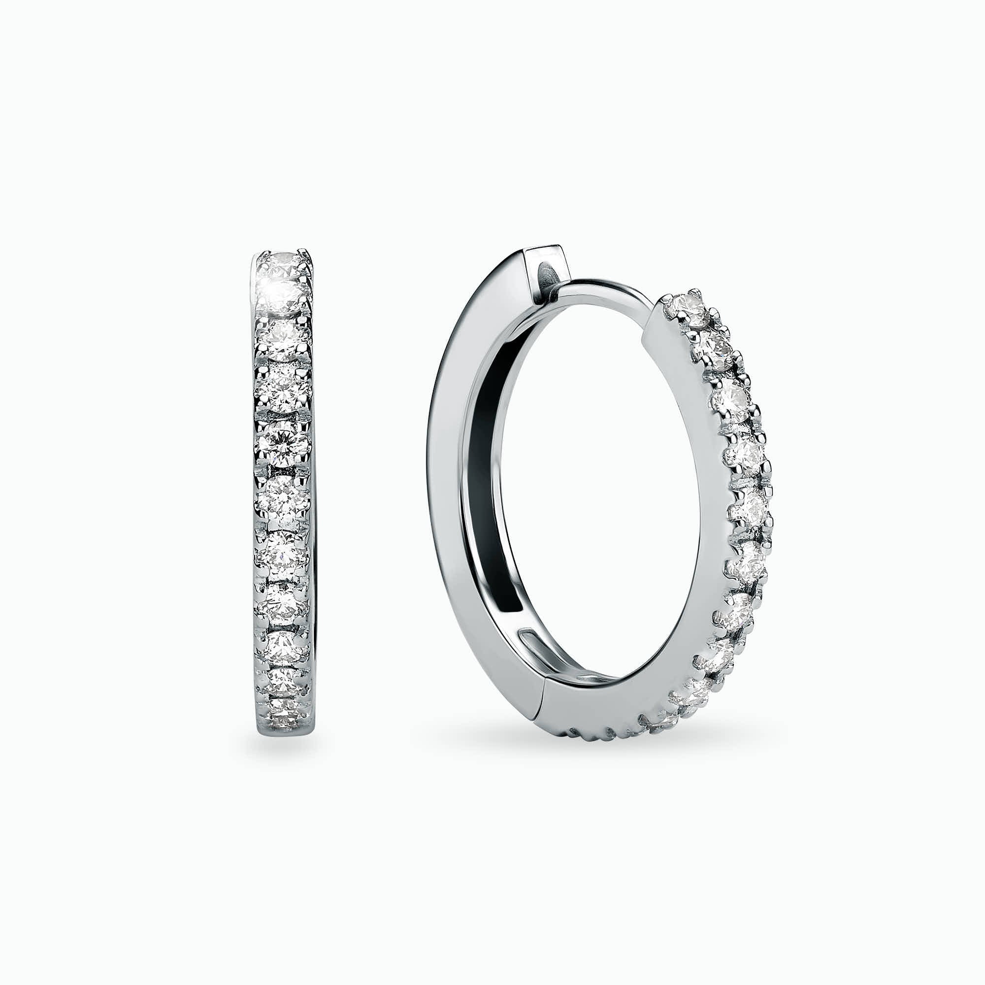 עגילי חישוק קנדי - כפריס תכשיטים