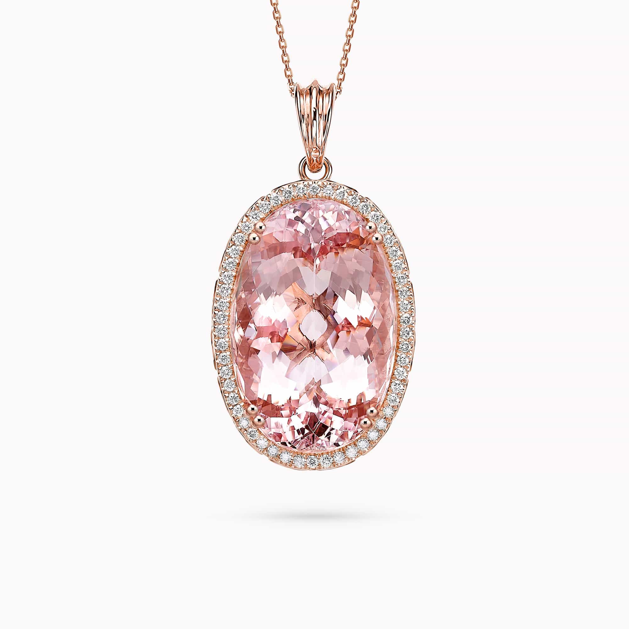 שרשת שיינה מורגנייט אובל - כפריס תכשיטים