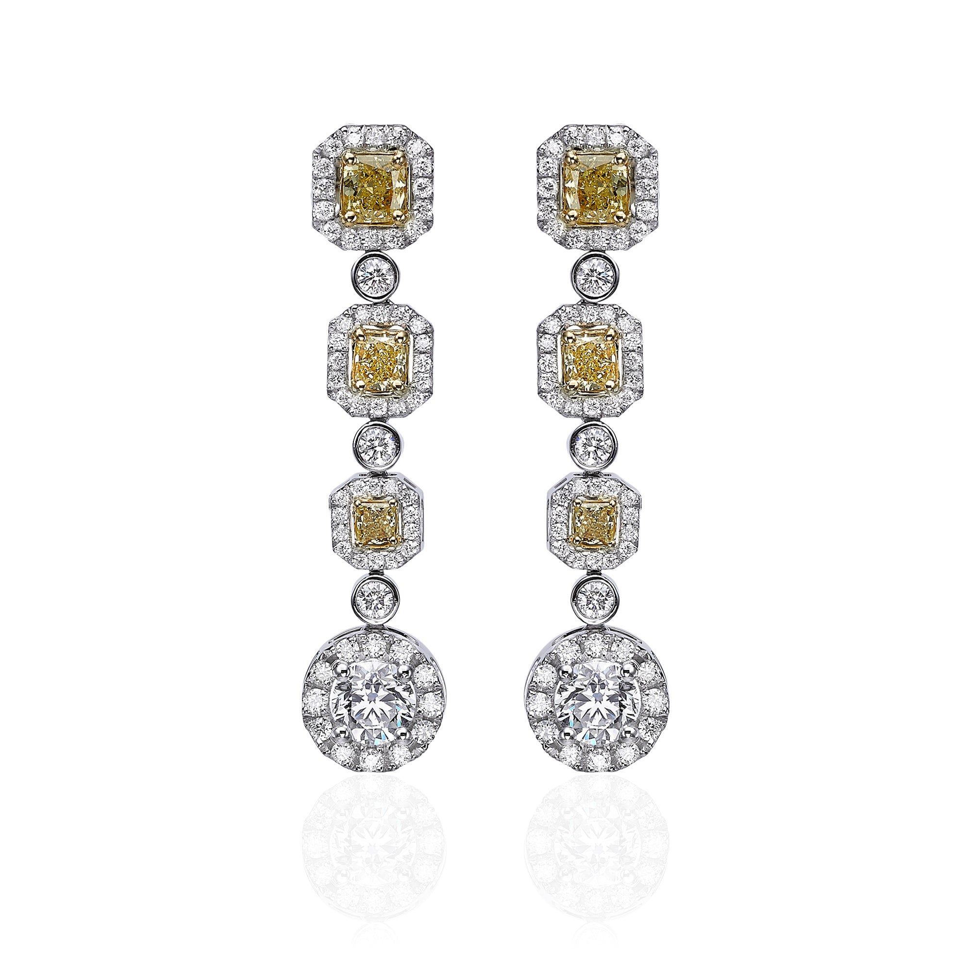 עגילי אוריה פנסי צהוב