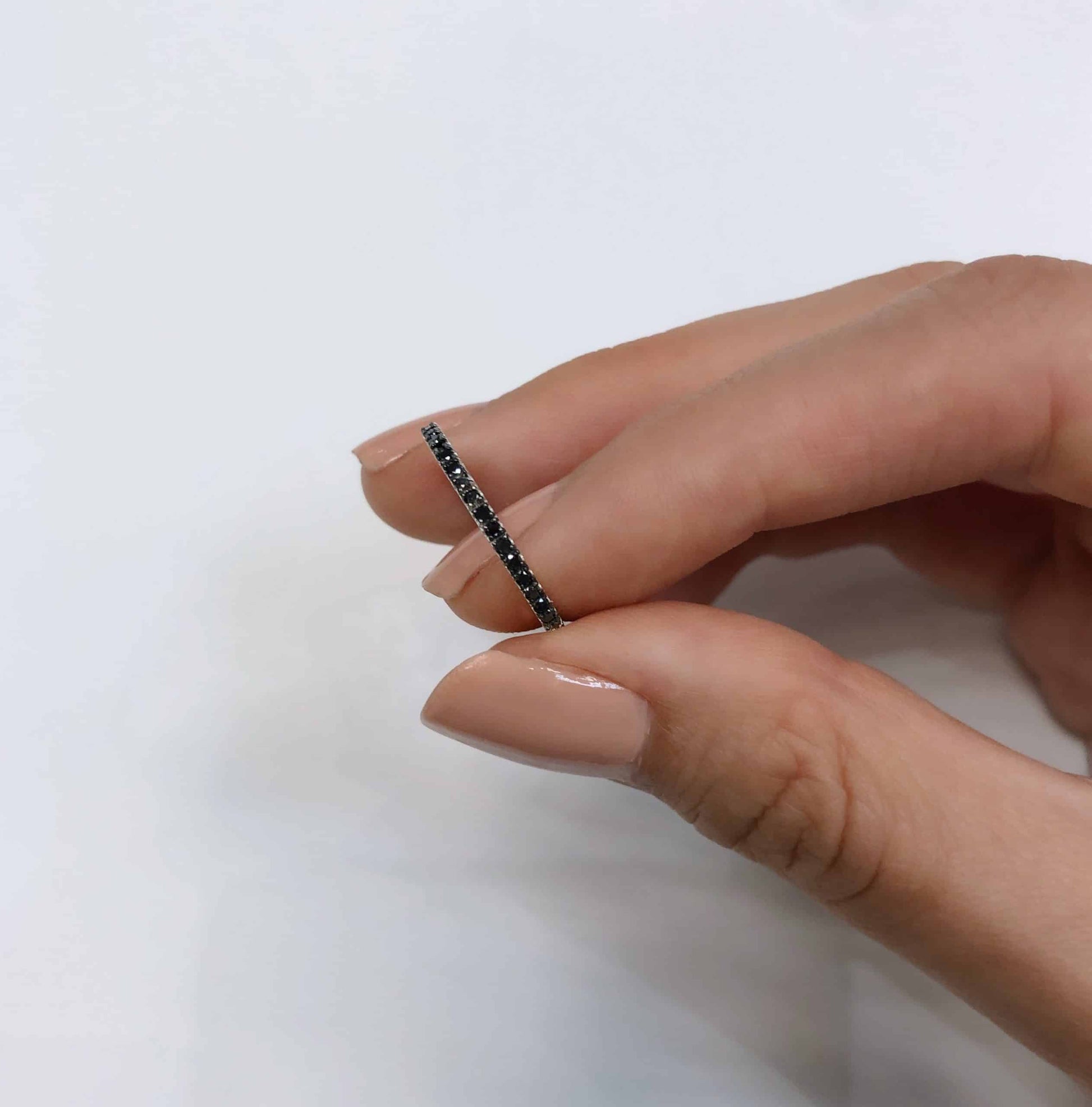 טבעת דון יהלומים שחורים - תמונה 8