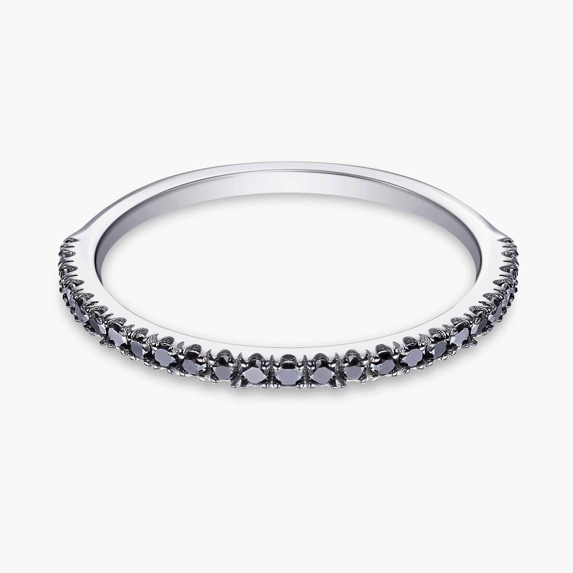 טבעת דון יהלומים שחורים - תמונה 5