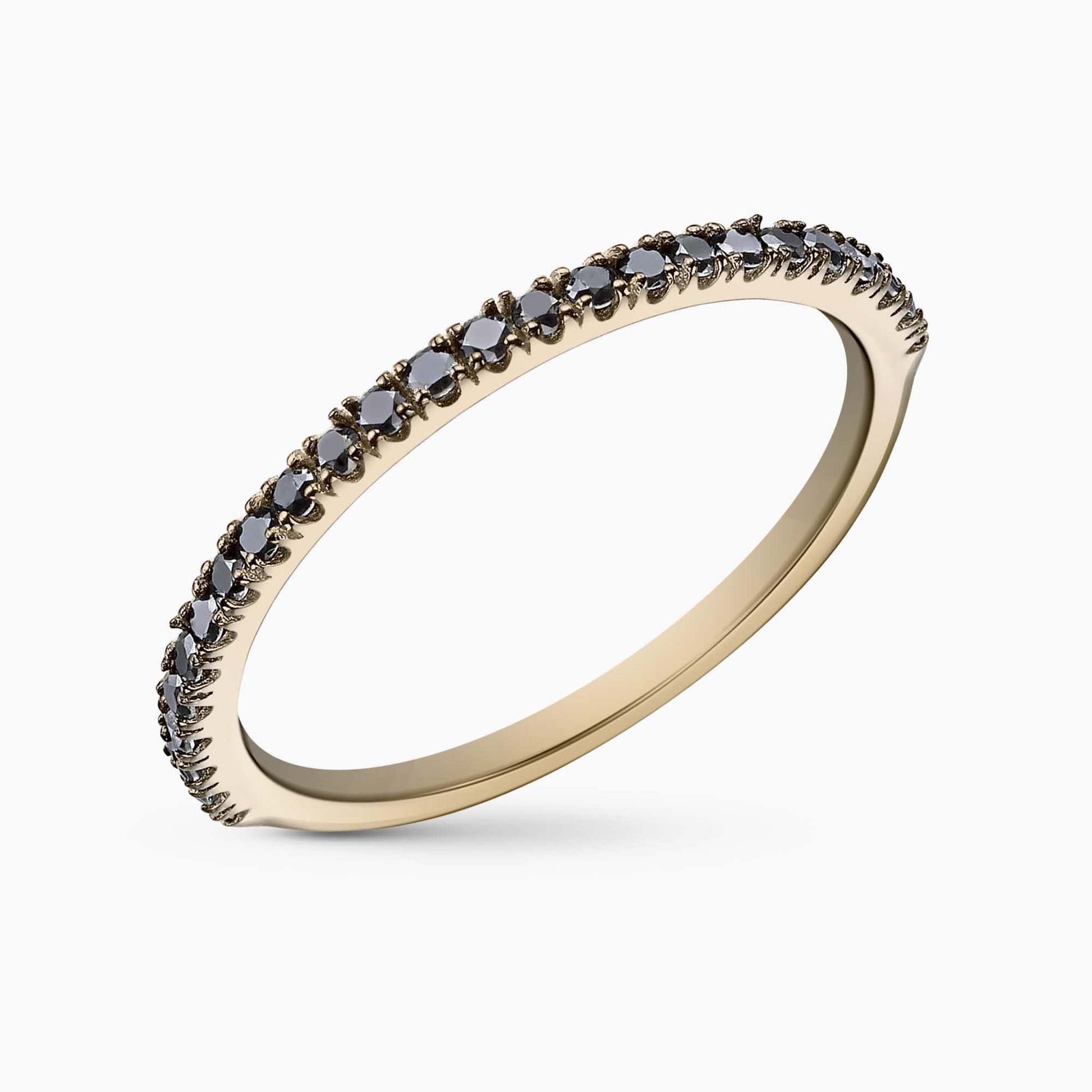 טבעת דון יהלומים שחורים - תמונה 3