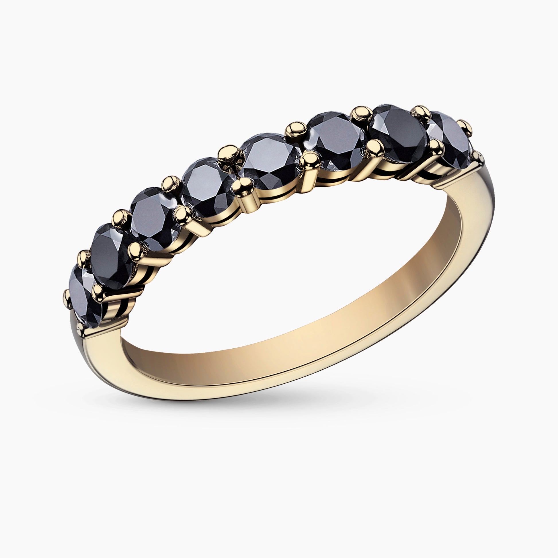 טבעת ליב יהלומים שחורים