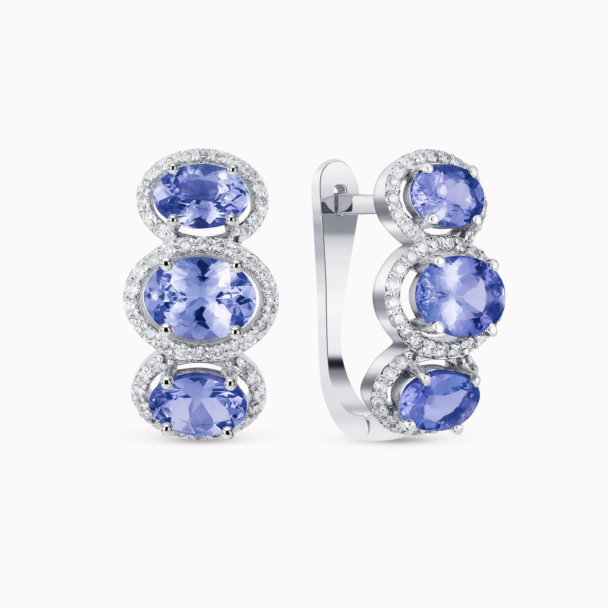 עגילי איוונקה טנזנייט