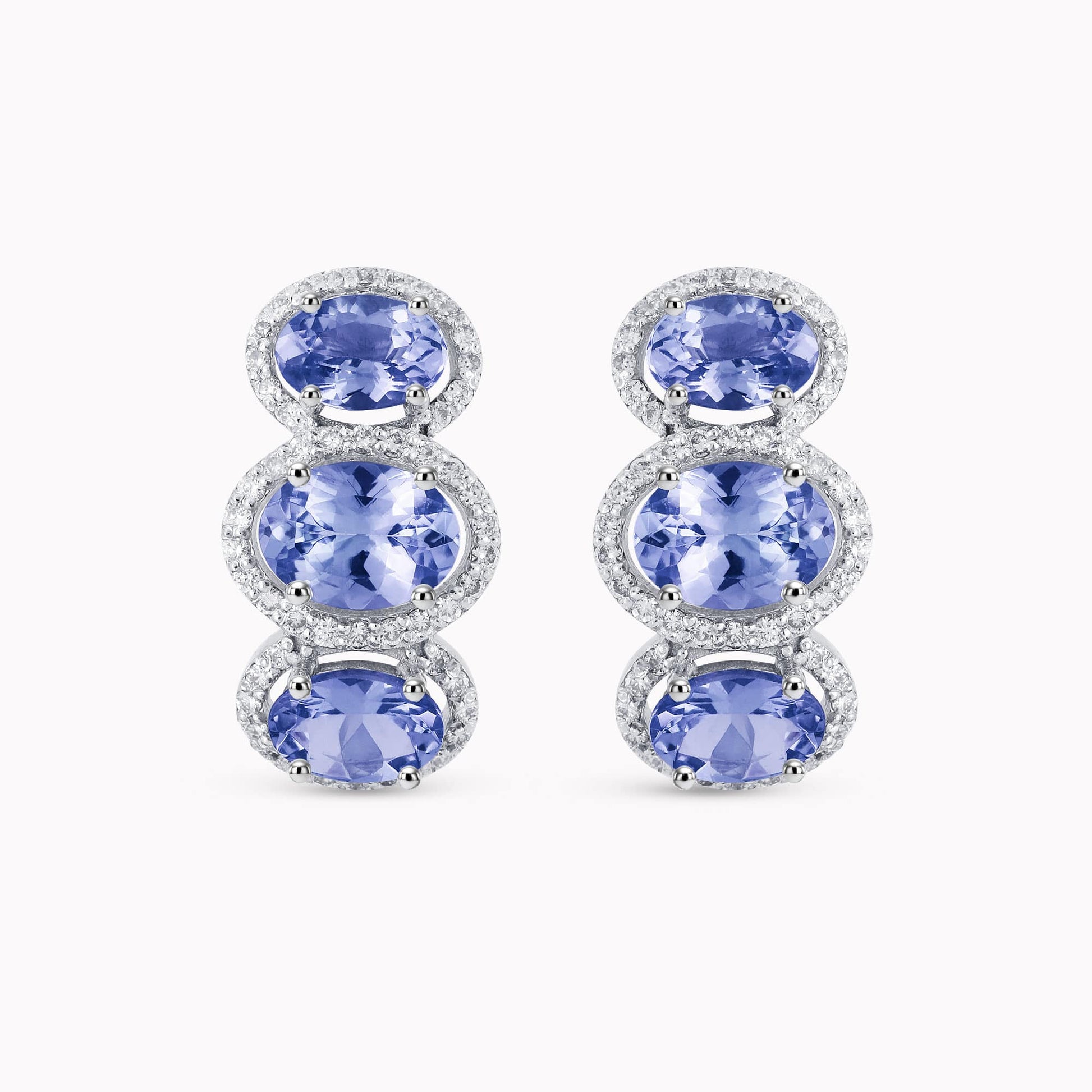 עגילי איוונקה טנזנייט