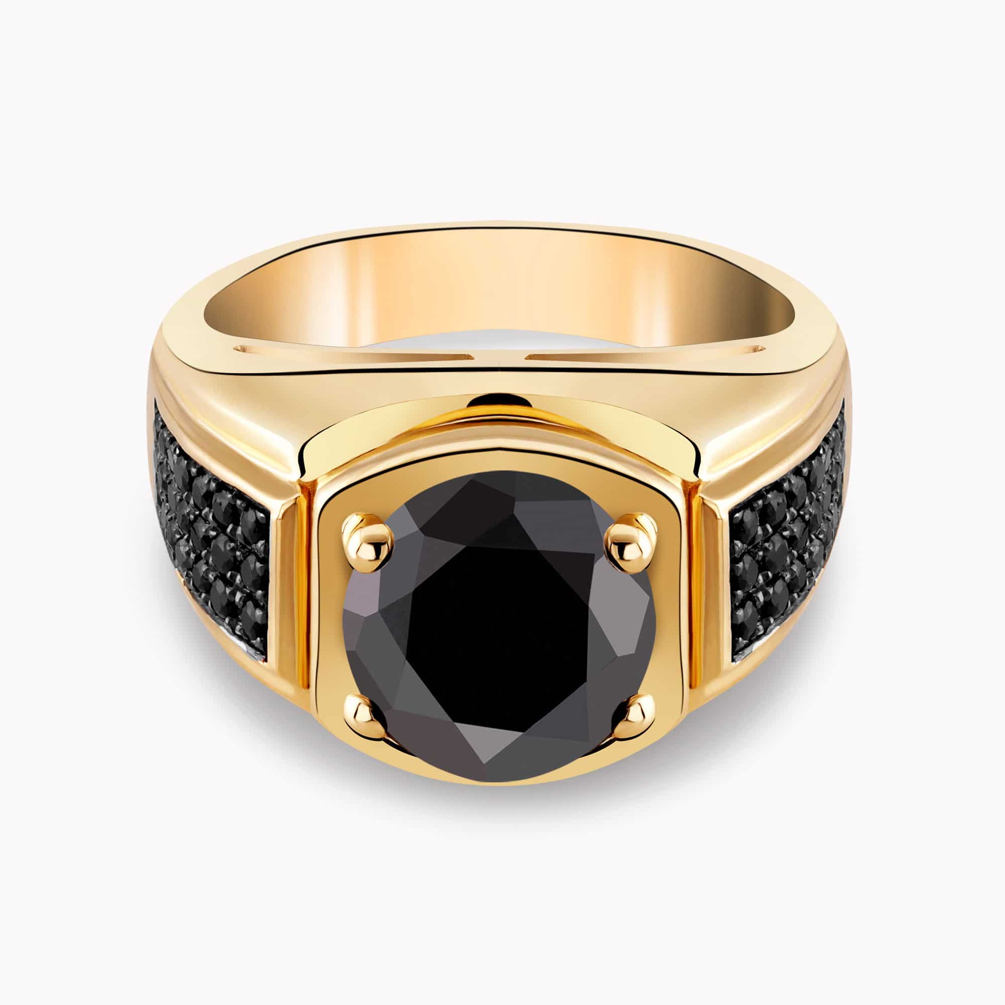 טבעת ארז יהלום שחור - כפריס תכשיטים