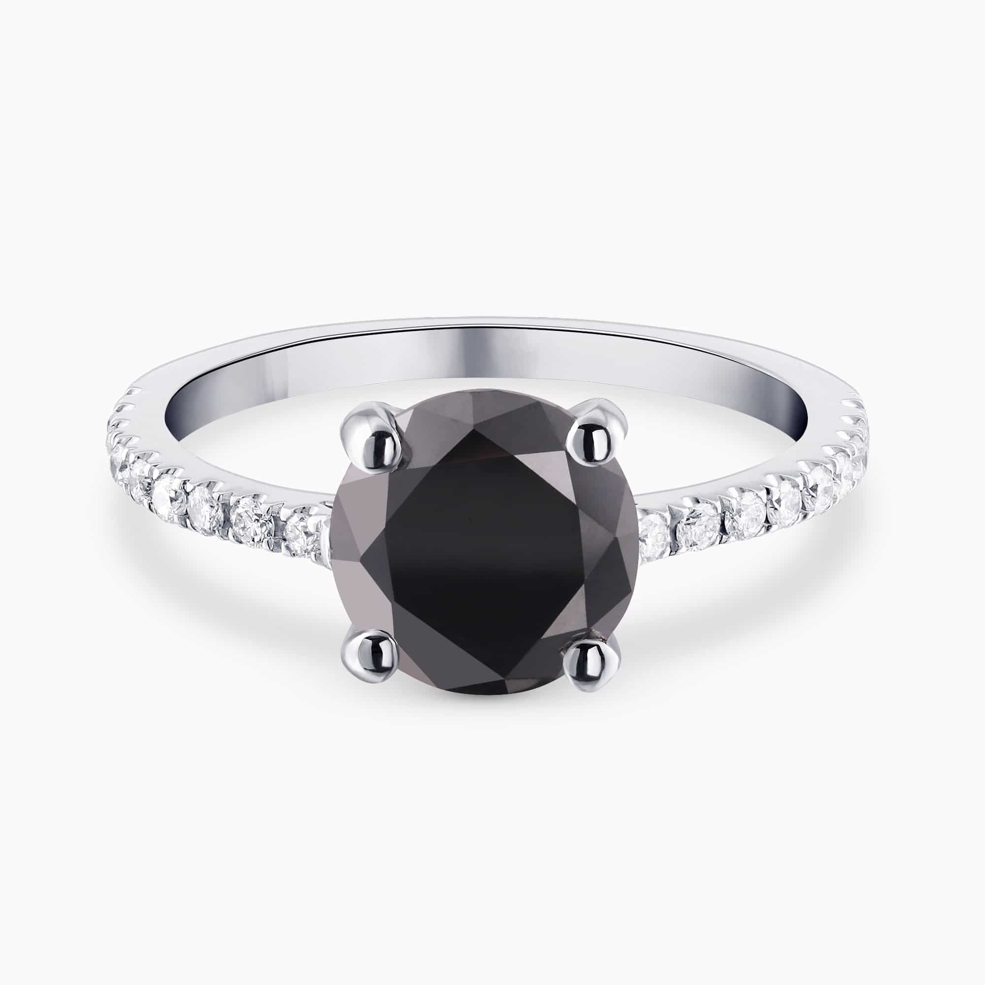 טבעת מייגן יהלום שחור - כפריס תכשיטים