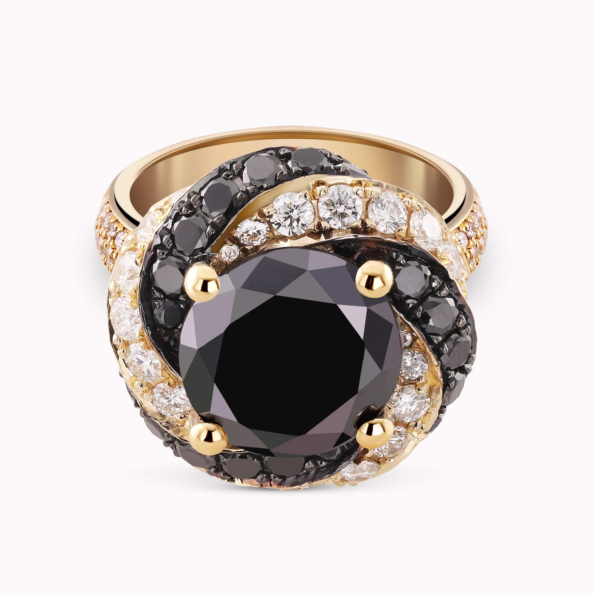 טבעת לוק יהלום שחור - כפריס תכשיטים