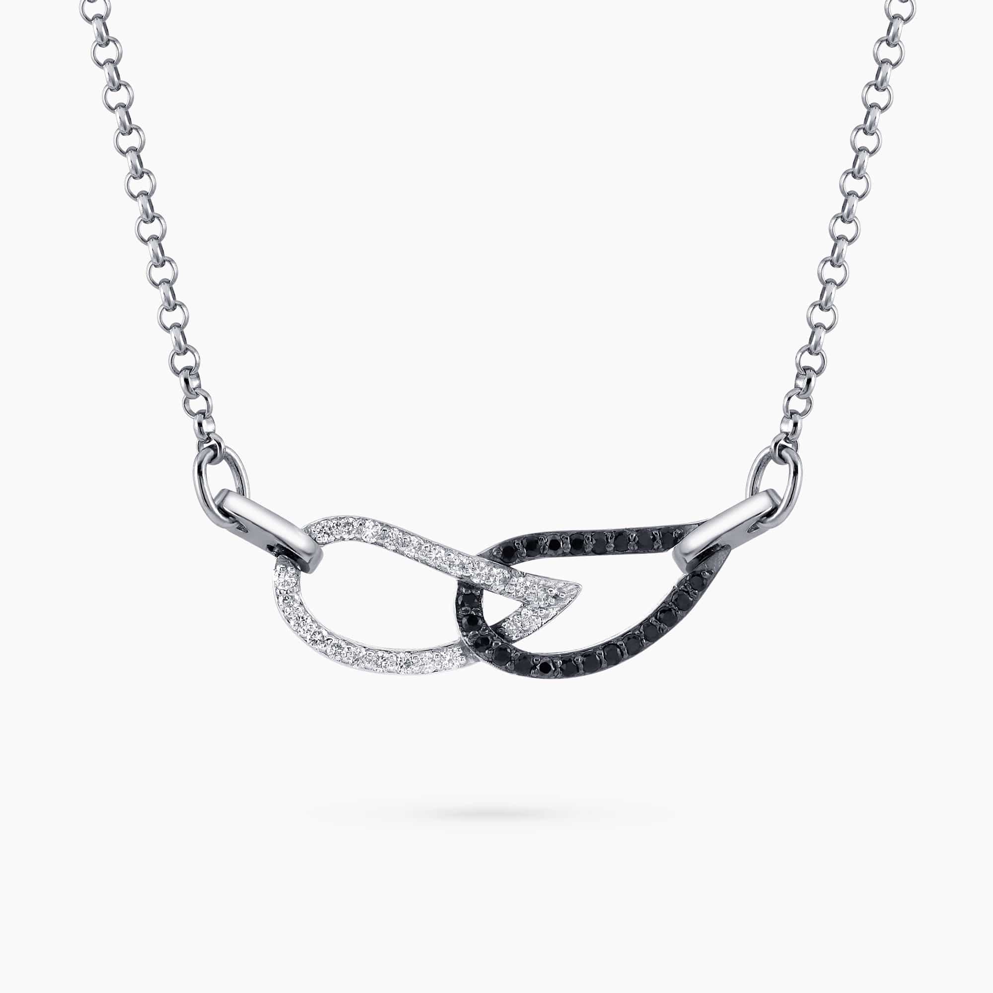 תליון מי-רפאל שחור ולבן - כפריס תכשיטים