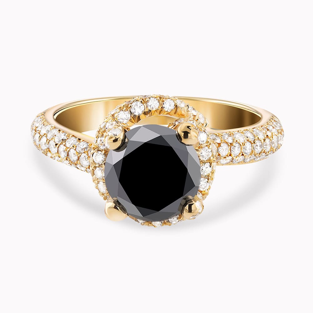 טבעת גון יהלום שחור - כפריס תכשיטים