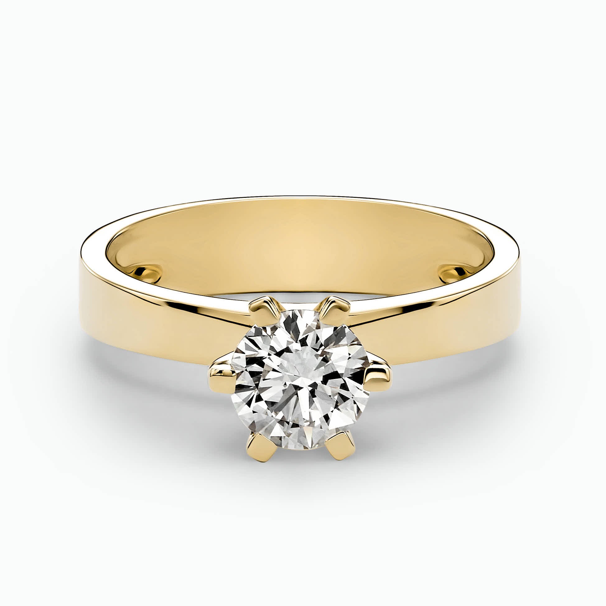 טבעת יהלום אמלי - כפריס תכשיטים