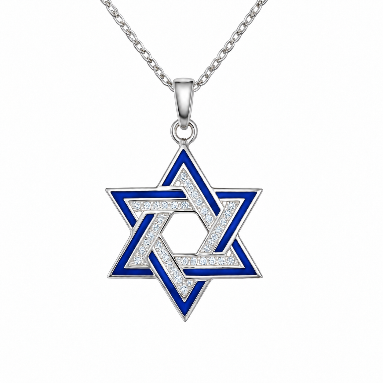 שרשרת גולן מגן דוד כחול
